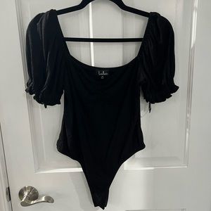 Lulus black bodysuit size medium